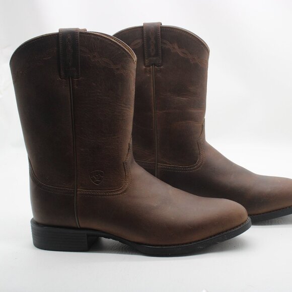 Ariat Men's Cowboy Boots Leather Heritage Roper Western Size 12D 35525 - Picture 4 of 6